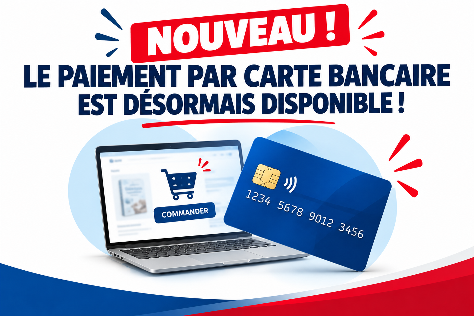 Payez par Carte Bancaire sur le site des Éditions du Sapeur !